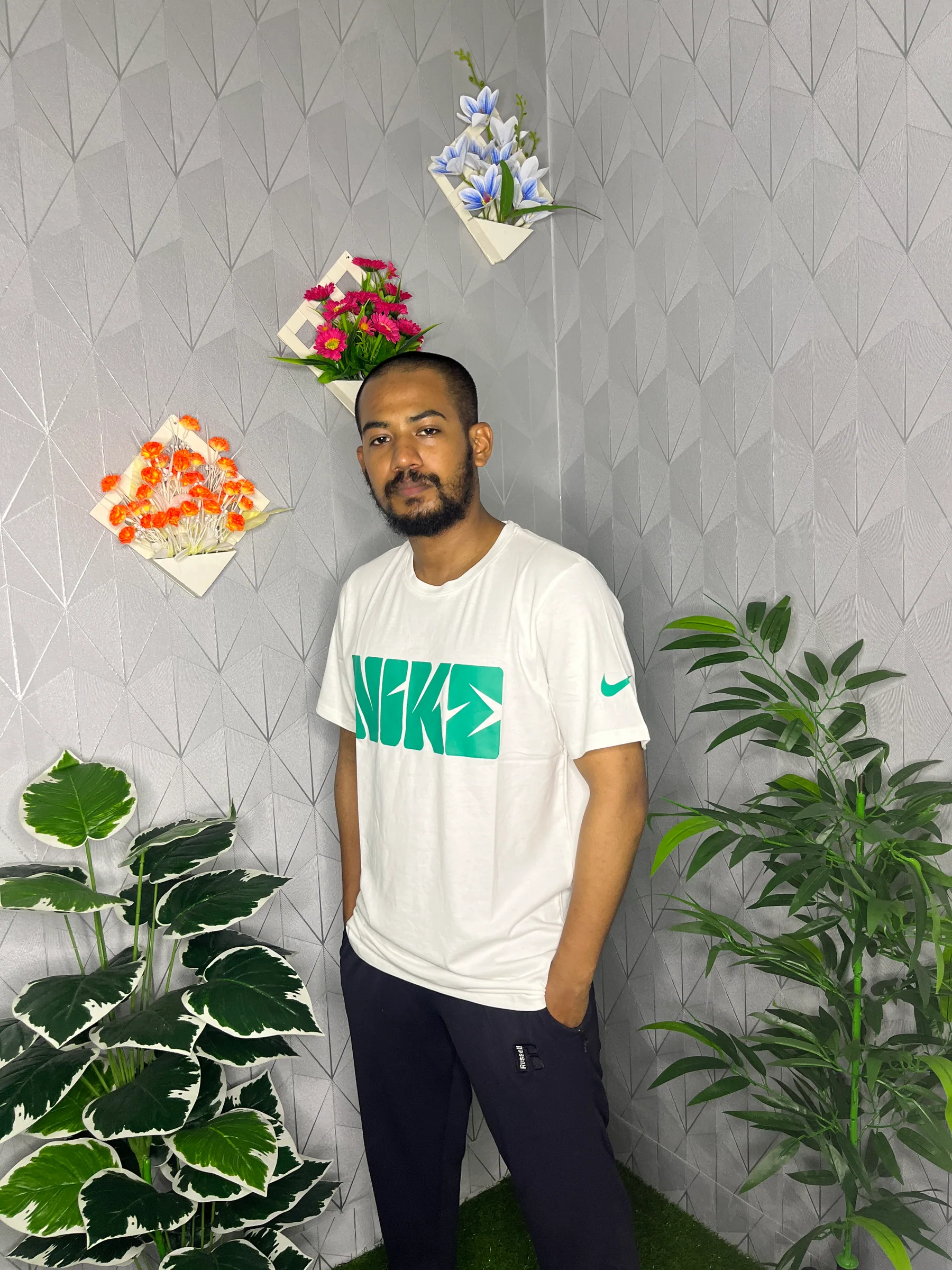 Premium Combed Cotton White T-Shirt-2