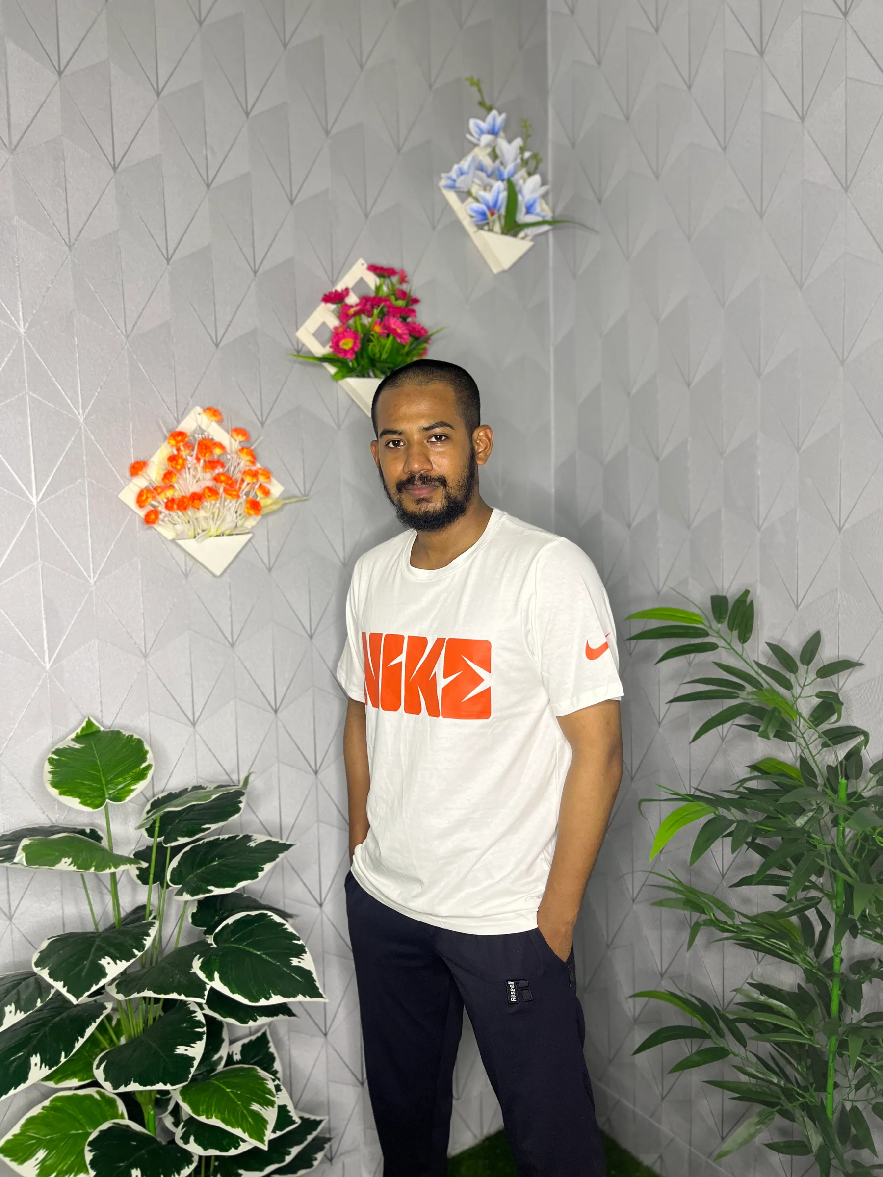 Premium Combed Cotton White T-Shirt-2